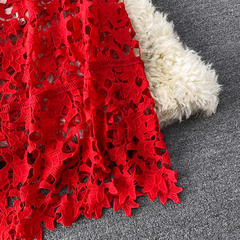 Women's hollow lace dress