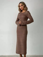 O Neck Long Sleeveless Bodycon Dresses