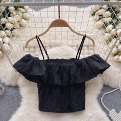 Top de verano con volantes para mujer