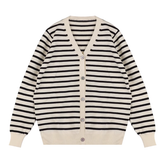 black and white striped sweater