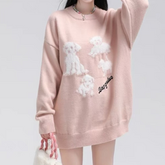 Suéter de cuatro cachorros