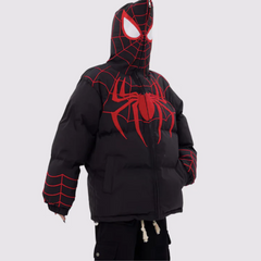 Abrigo de araña con bordado flocado de High Street