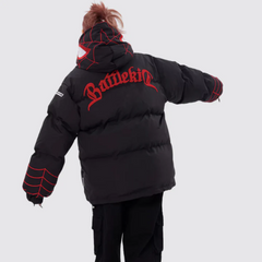 Abrigo de araña con bordado flocado de High Street