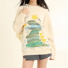 Suéter con "Preciosos dinosaurios"