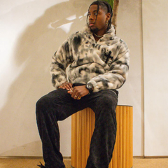 High Street – Batik-Mantel mit Kreuzmuster