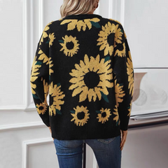 Kuscheliger Sonnenblumenpullover