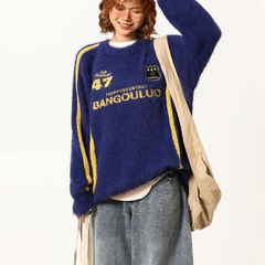 Urban loose street racing style"Sweater