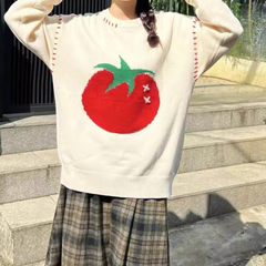 Süßer Tomatenpullover