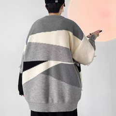 Suéter de patchwork de moda