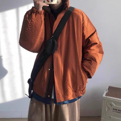 Klassische Jacke aus Waffelstoff