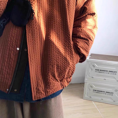 Klassische Jacke aus Waffelstoff