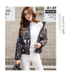 Abrigo de algodón pequeño Abrigo corto ligero estilo coreano