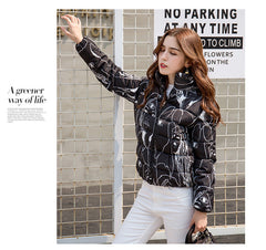 Abrigo de algodón pequeño Abrigo corto ligero estilo coreano