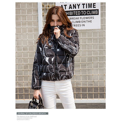 Abrigo de algodón pequeño Abrigo corto ligero estilo coreano