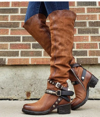Botas con hebilla de cinturón