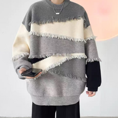 Suéter de patchwork de moda