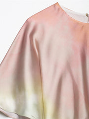 tie dye printed MIDI dress