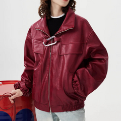 Chaqueta de cuero para dama