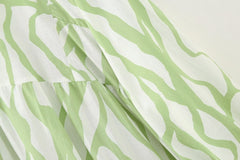 Women V Neck Graffiti Print Casual Mini Shirt Dress