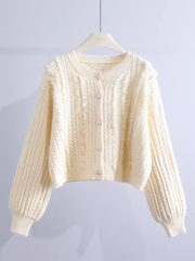 Women's twist sweater jacket