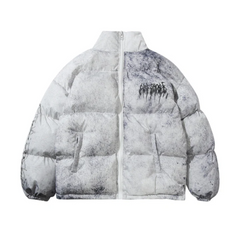 Abrigo con letras de graffiti de hip hop