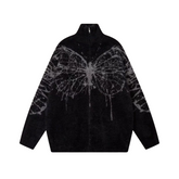 Suéter de mariposa pintado a mano