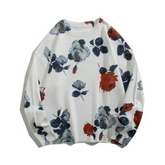 Vintage Crewneck Rose Knit Sweater