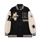 Lässige Jacke mit Bären-Alphabet