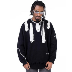 Pullover mit Meteor Fall-Print