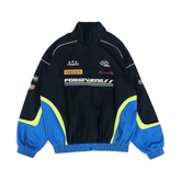 Blue Racing Lapel Jacket