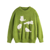 Faules Kätzchen Pullover