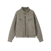 Chaqueta americana de lona lavada de alta resistencia