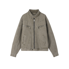 Chaqueta americana de lona lavada de alta resistencia