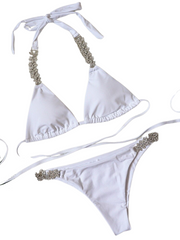 Die Crystal Neckholder-Bademode