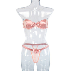 Zweiteiliges Set aus zartem Satin