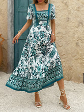 Resort Casual Print A-Line Maxi Dress