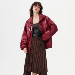 Chaqueta de cuero para dama