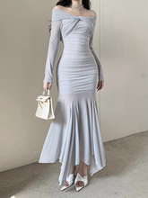 Schulterfreies Meerjungfrauenkleid