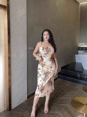 Bedrucktes Urlaubskleid mit Strandmotiv