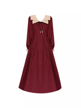 Rotes Vintage Midikleid