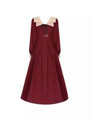 Rotes Vintage Midikleid