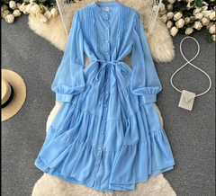 Chic Pleated Maxi Dress