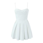 A-line White Party Dress