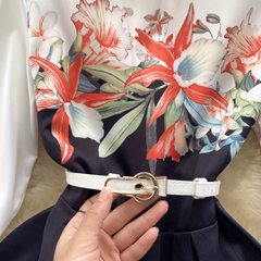 Bedrucktes Sommerkleid für Damen mit Fünfviertelärmeln