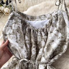 Bedrucktes Sommerkleid für Damen im Bohemian-Ethno-Stil