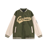 Baseballjacke aus Hirschledersamt