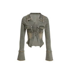 Verspielte Jeansjacke