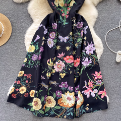 Bedrucktes ärmelloses Sommerkleid für Damen