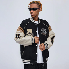 Chaqueta de jacquard flocado