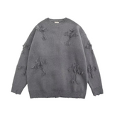 High Street – Pullover mit Quasten und Kreuzmuster